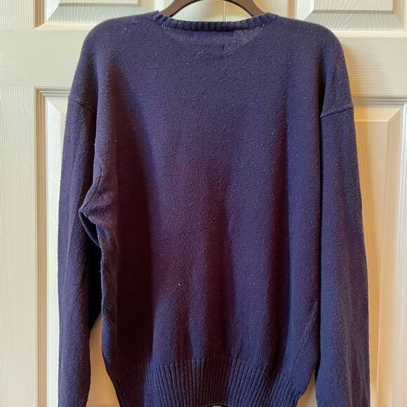 Ralph Lauren Navy Sweater with American Flag Size Large - Picture 4 of 4